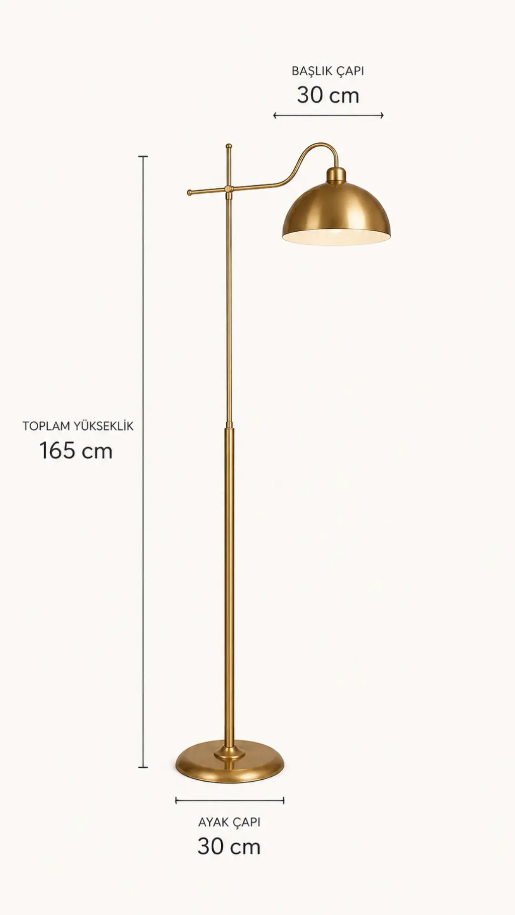 Glorea Gold Metal Lambader
