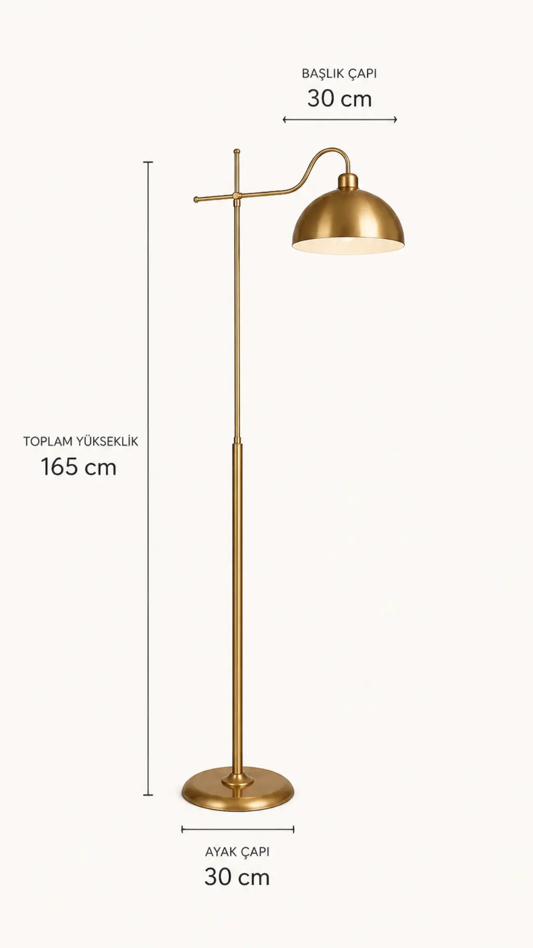 Glorea Gold Metal Lambader
