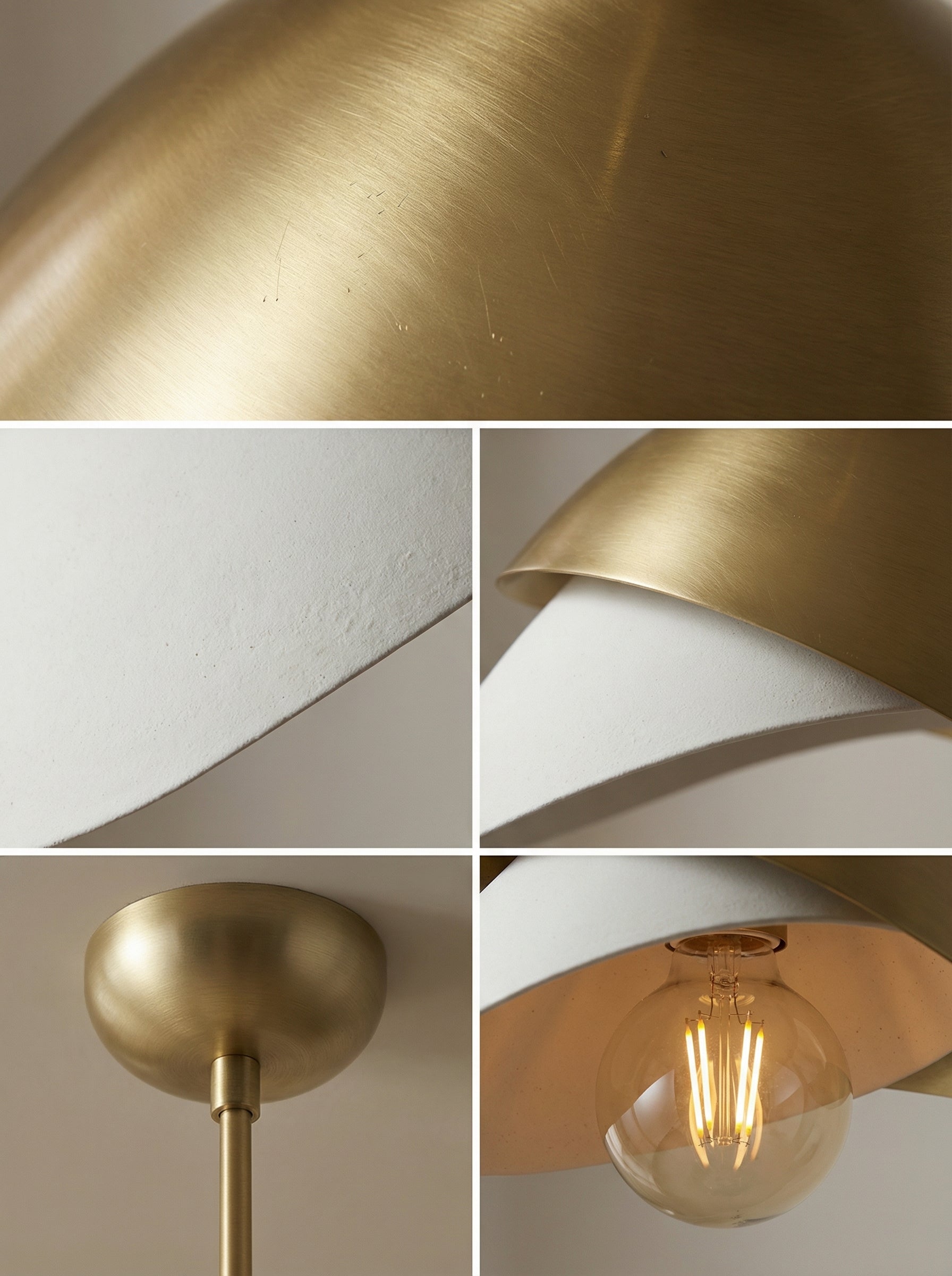 Arvia Tekli Sarkıt Avize – Eskitme Gold & Beyaz Metal, Modern Dekoratif Aydınlatma